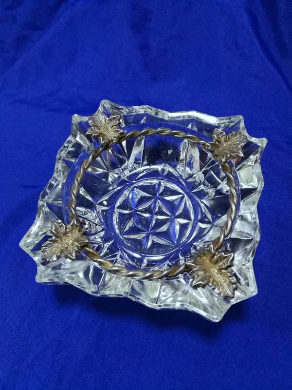 Vintage Ashtray Veropa Crystal Glass - Made in France