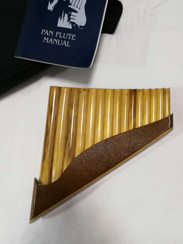 Pan Flute 18 Pipe Traditional Woodwind Instrument by Roberto