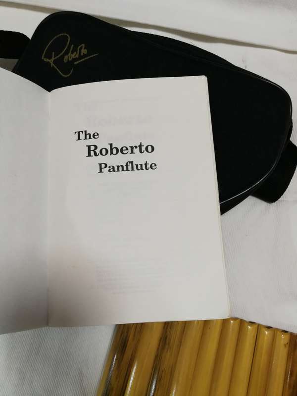 Pan Flute 18 Pipe Traditional Woodwind Instrument by Roberto