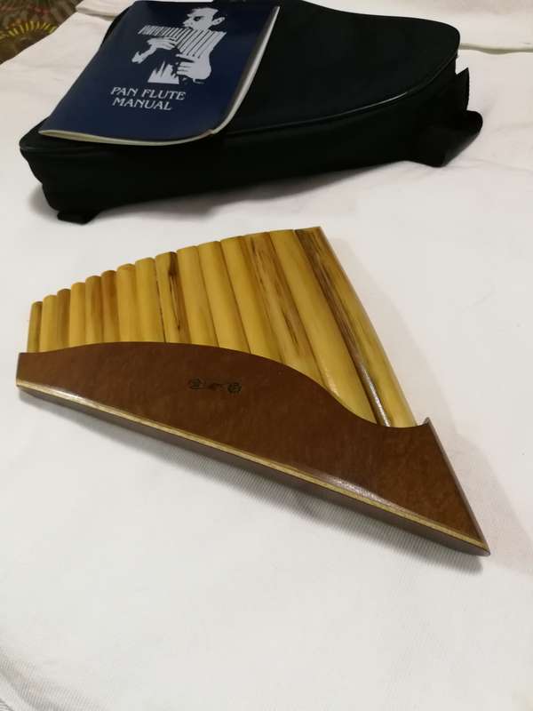Pan Flute 18 Pipe Traditional Woodwind Instrument by Roberto