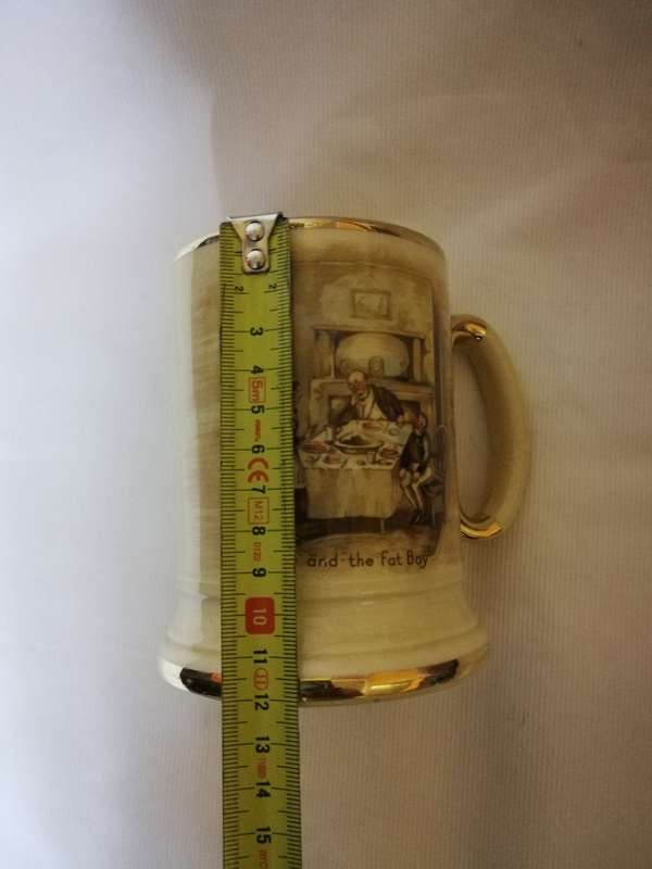Vintage Arthur Wood Porcelain Tankard No 3752 David Dines with Micawber.