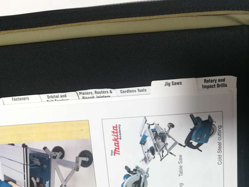 MAKITA Training Academy Folder with Course Content