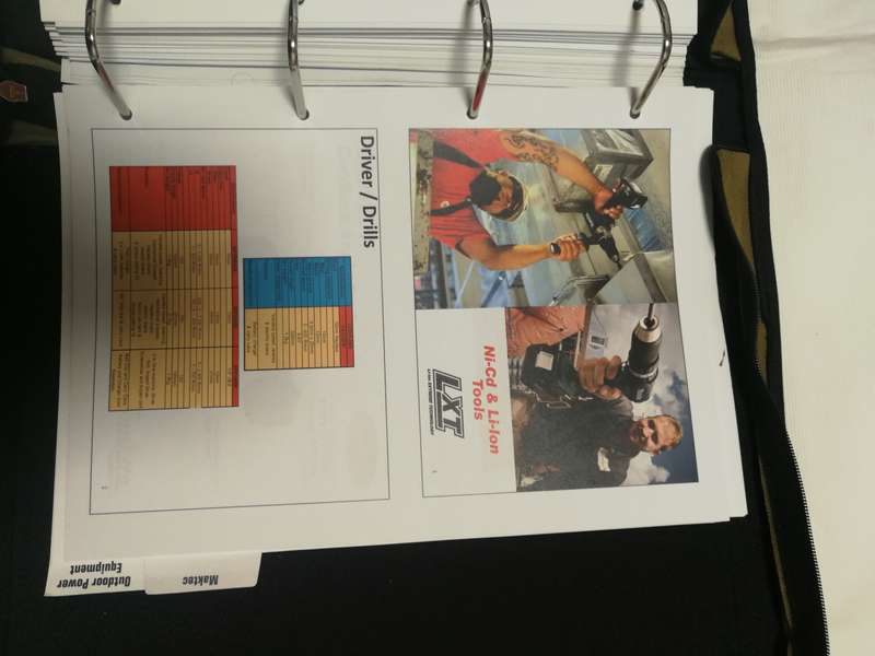 MAKITA Training Academy Folder with Course Content