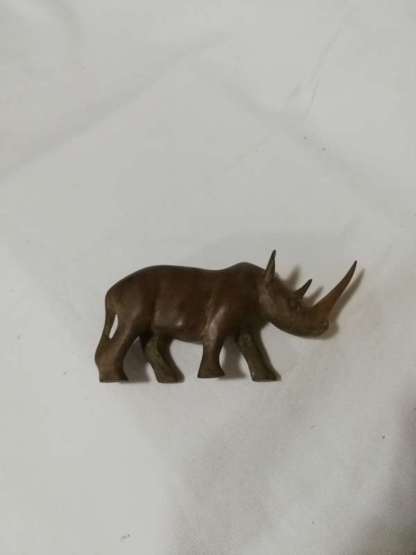 Rhino Vintage Hand Carved Rhinoceros Wooden