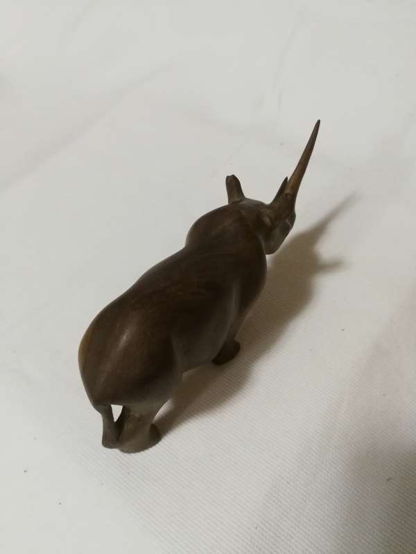 Rhino Vintage Hand Carved Rhinoceros Wooden