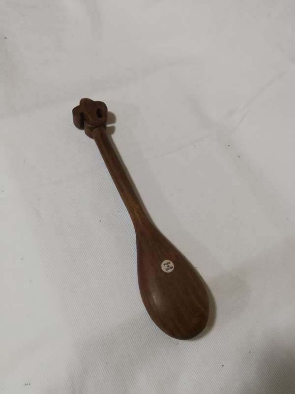 Handcarved Wooden Spoon. Vintage- Made in India