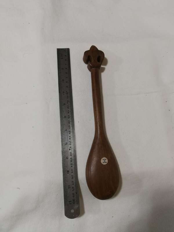 Handcarved Wooden Spoon. Vintage- Made in India