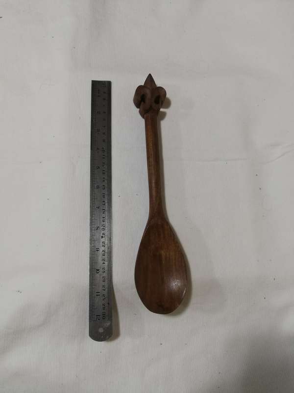 Handcarved Wooden Spoon. Vintage- Made in India