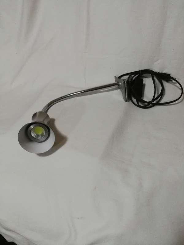 Adjustable "Zebbies" Lamp Stand with Clip and Switch