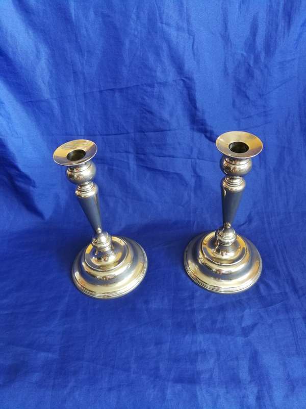 Vintage candlestick pair candlestick silver candlestick candle holder silver plated