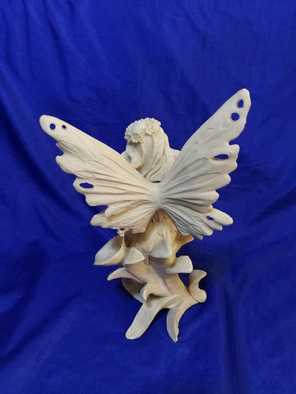 Fairy with Butterfly Wings Garden Statuette- Beautiful Smile