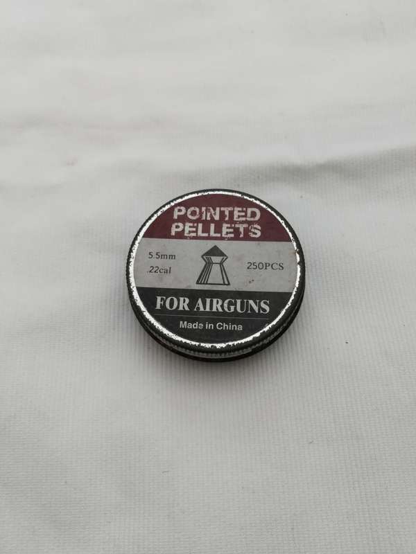 Pointed Pellets 5.5mm .22 Cal for Airguns. Qty 250