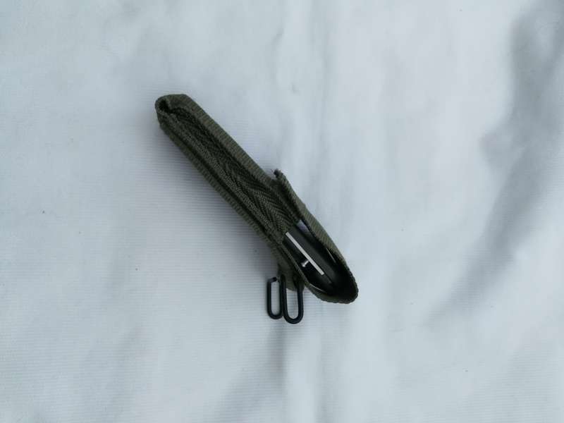 European Military 4-in-1 Knife Fork Spoon Screw Survival Camping Chow Set w Case