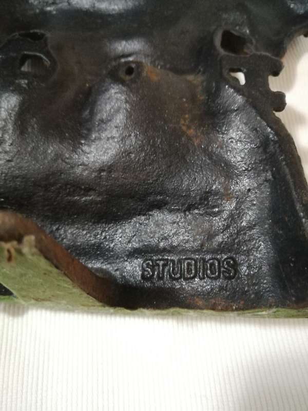 Heavy Cast Iron Horse Door Stop Wright Studios.  Vintage