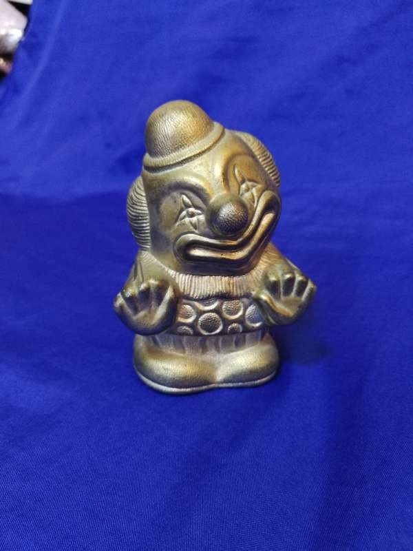 Vintage Silver Plated "Clown" Money Box