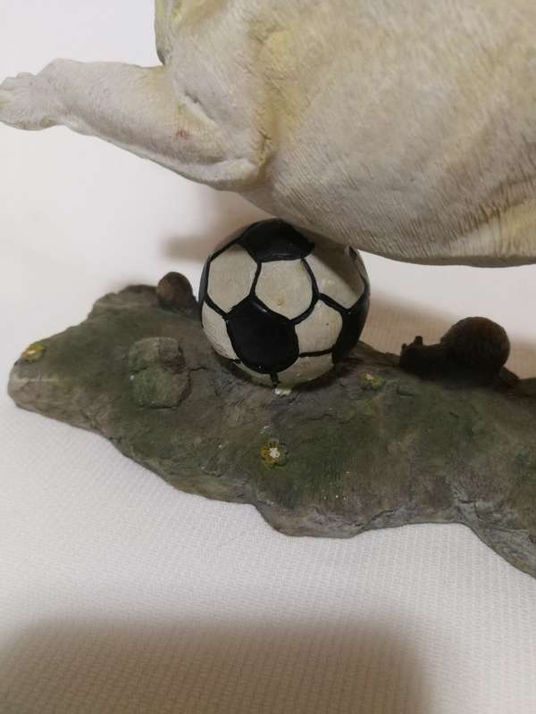 Golden Labrador Playing with Football by Chelsey Giftware