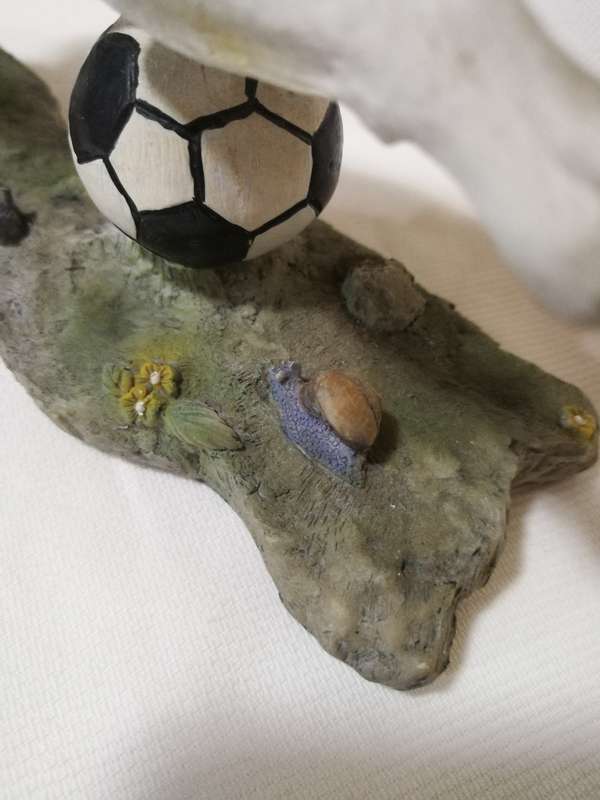 Golden Labrador Playing with Football by Chelsey Giftware