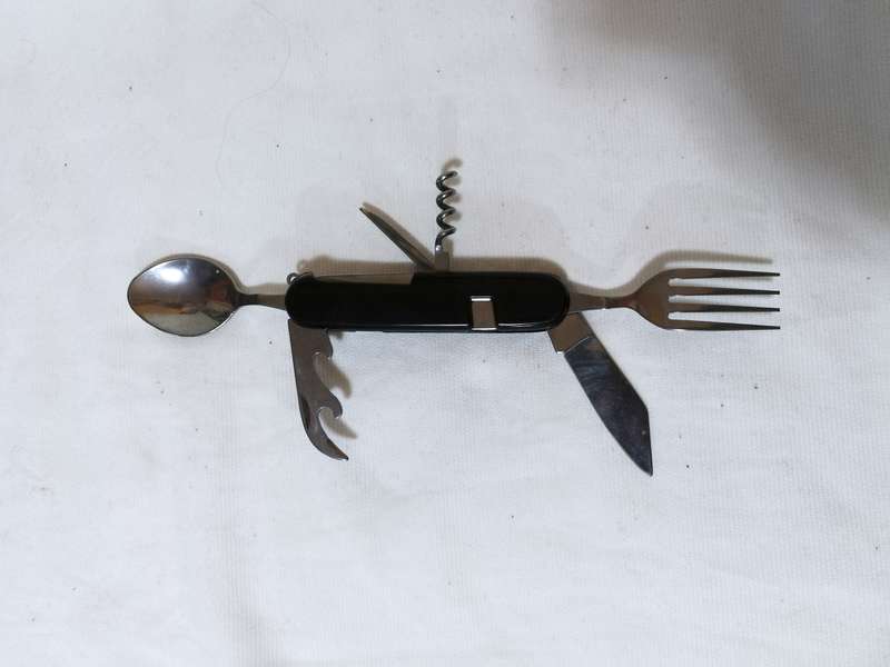 Camping Fishing Folding Utility Cutlery Set