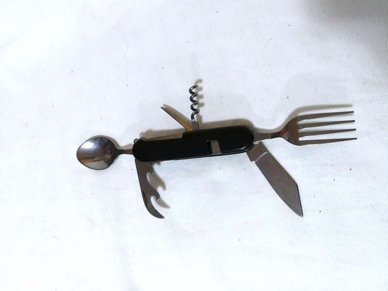 Camping Fishing Folding Utility Cutlery Set