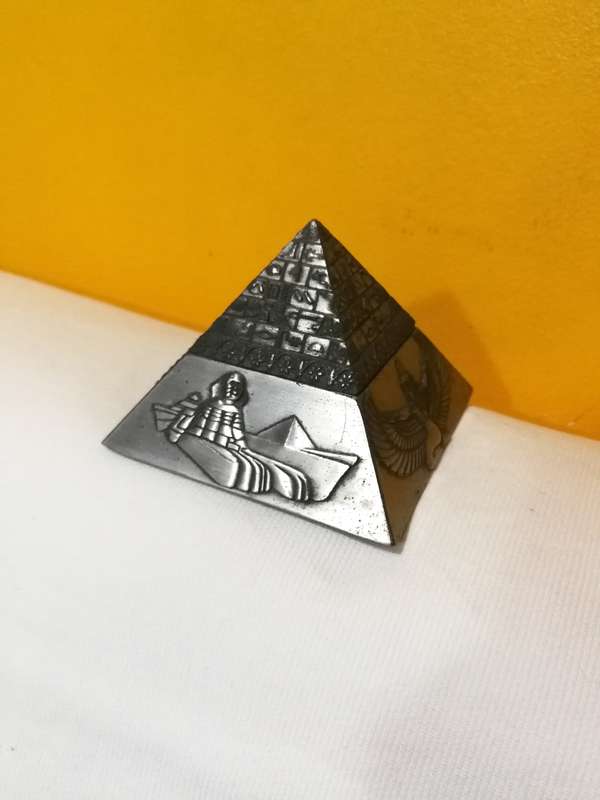 Egyptian Pyramid Trinket Box/ Paperweight- Vintage