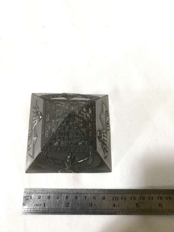 Egyptian Pyramid Trinket Box/ Paperweight- Vintage