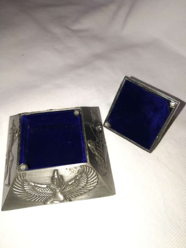 Egyptian Pyramid Trinket Box/ Paperweight- Vintage