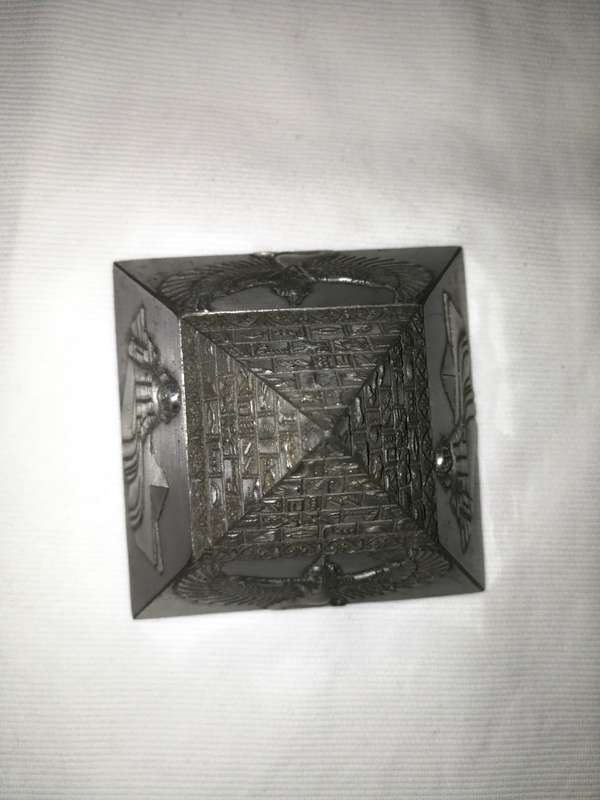 Egyptian Pyramid Trinket Box/ Paperweight- Vintage