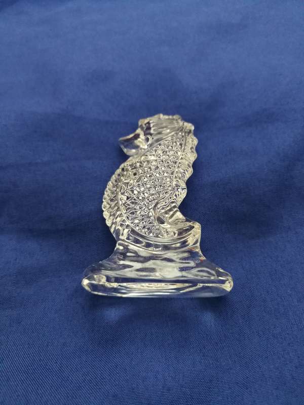 Vintage Waterford Crystal Seahorse Figurine Ireland