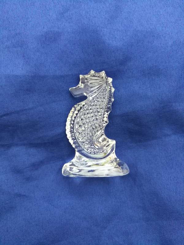 Vintage Waterford Crystal Seahorse Figurine Ireland