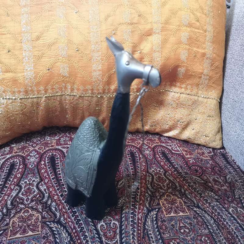 Vintage Wood and Metal Tribal Animal Set