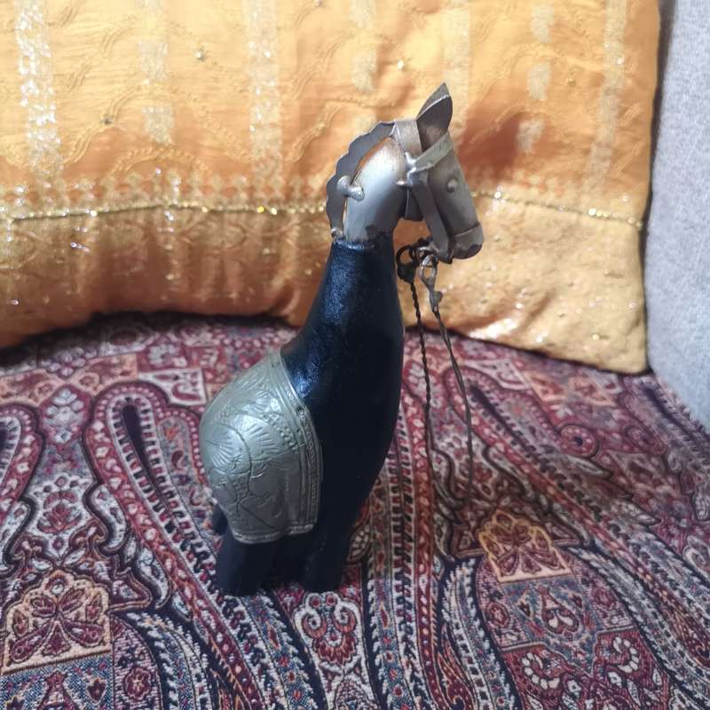Vintage Wood and Metal Tribal Animal Set