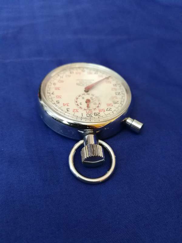 Pocket Stop Watch - Collector`s dream - STADION- Swiss Made Stop Watch- Windup Works Beautifully