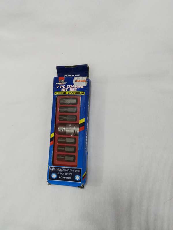 COARSE SPLINE BIT SET 7-PIECE CrV- Autogear