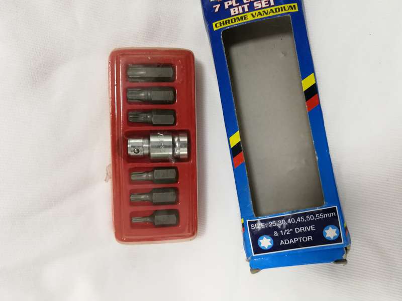 COARSE SPLINE BIT SET 7-PIECE CrV- Autogear