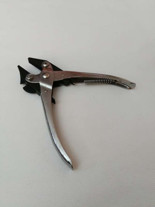 Parallel Pliers, Flatnose Stainless steel Handle with wire cutter.- Vintage Unused
