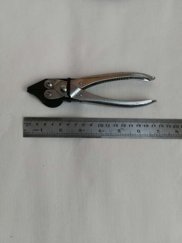 Parallel Pliers, Flatnose Stainless steel Handle with wire cutter.- Vintage Unused