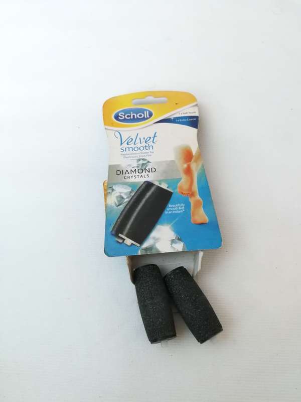 Scholl Foot Care Velvet Smooth Refill 2 Pack- With Diamond Crystals