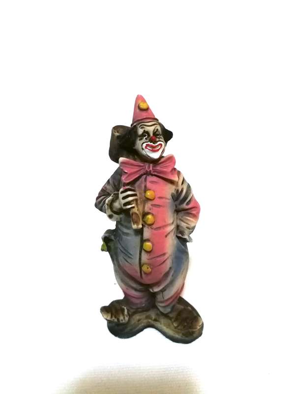 Clown With Hammer- Dipinto Mano Hand Painted Made in Italy