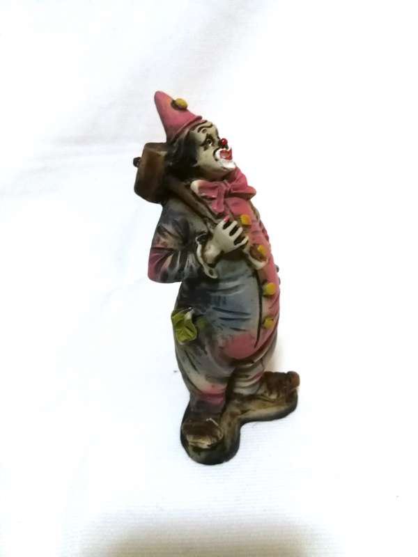 Clown With Hammer- Dipinto Mano Hand Painted Made in Italy