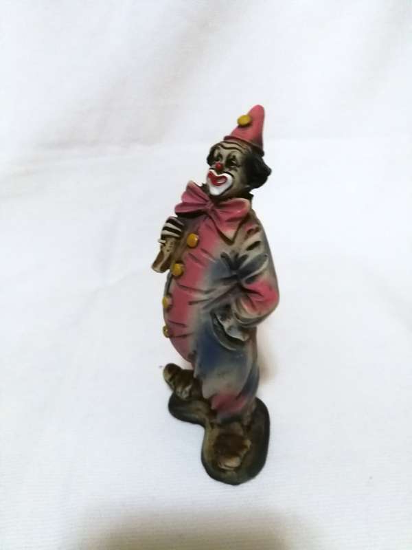 Clown With Hammer- Dipinto Mano Hand Painted Made in Italy