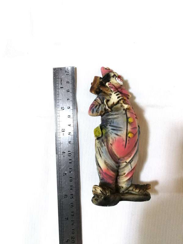 Clown With Hammer- Dipinto Mano Hand Painted Made in Italy