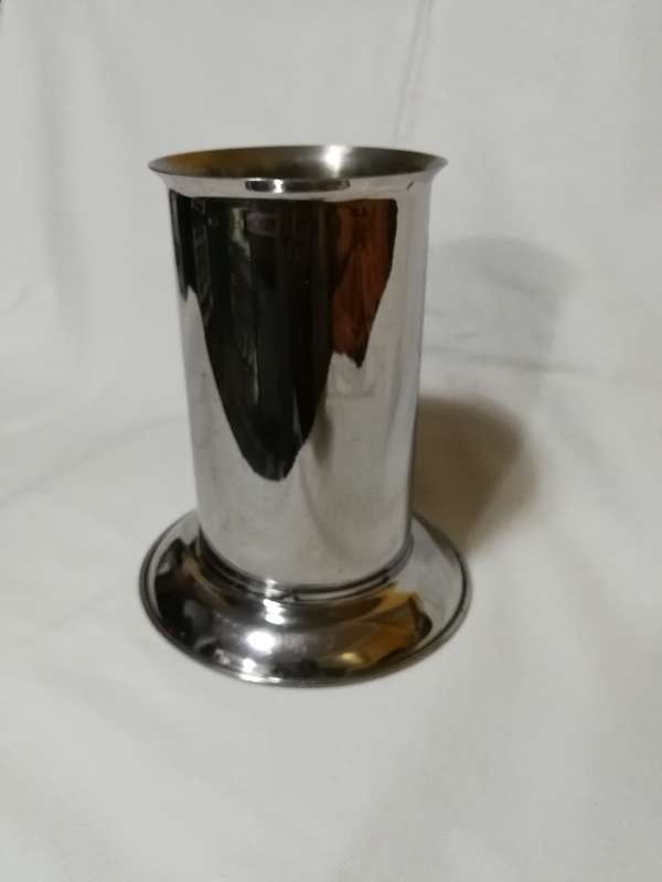 Utensils Holder Jar 8 x 4 inch, Stainless Steel, wide base