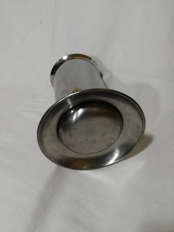 Utensils Holder Jar 8 x 4 inch, Stainless Steel, wide base