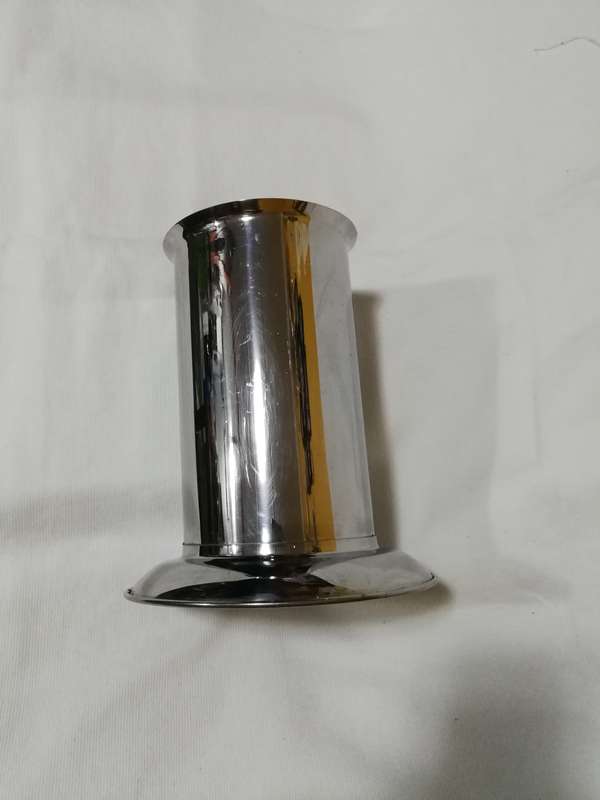 Utensils Holder Jar 8 x 4 inch, Stainless Steel, wide base