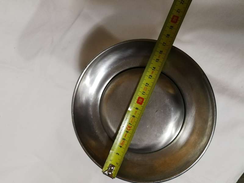 Utensils Holder Jar 8 x 4 inch, Stainless Steel, wide base