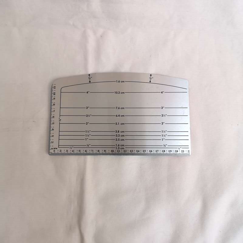 Dritz Ezy Hem Gauge Metric Measurements Tool Edna Bryte Bishop- Vintage