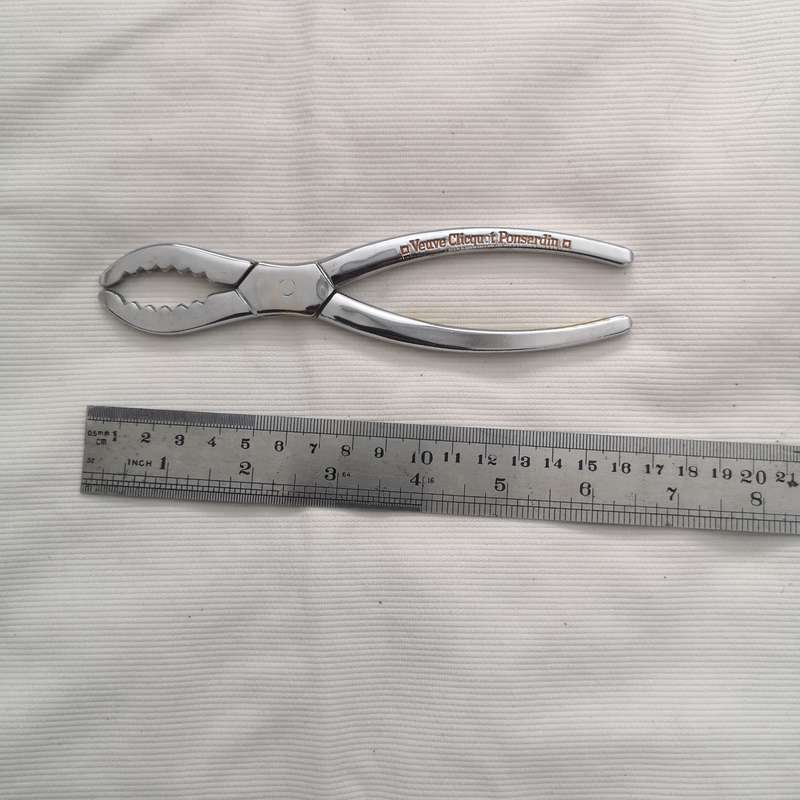 Champagne Pliers Veuve Clicquot champagne in steel, Pliers, Made in France, Wine Collectors