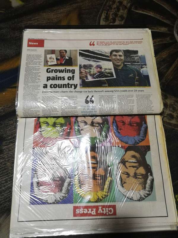 A collection of Newspaper & Magazines- Mandela 2013 passing on