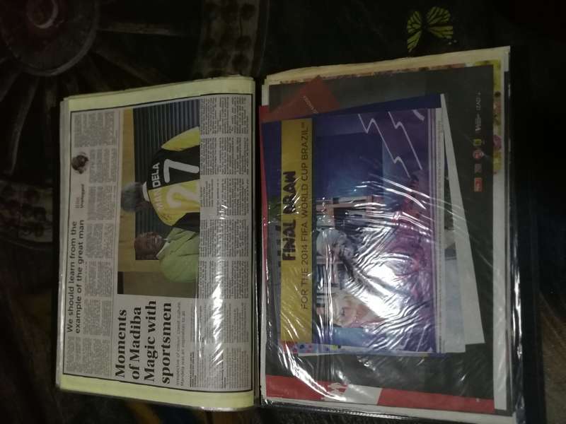 A collection of Newspaper & Magazines- Mandela 2013 passing on