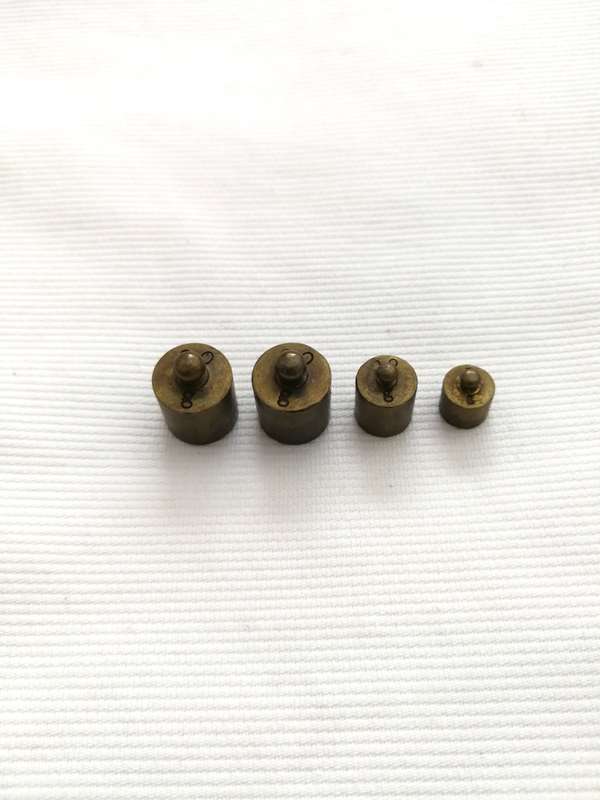 Vintage Brass Scale Weights